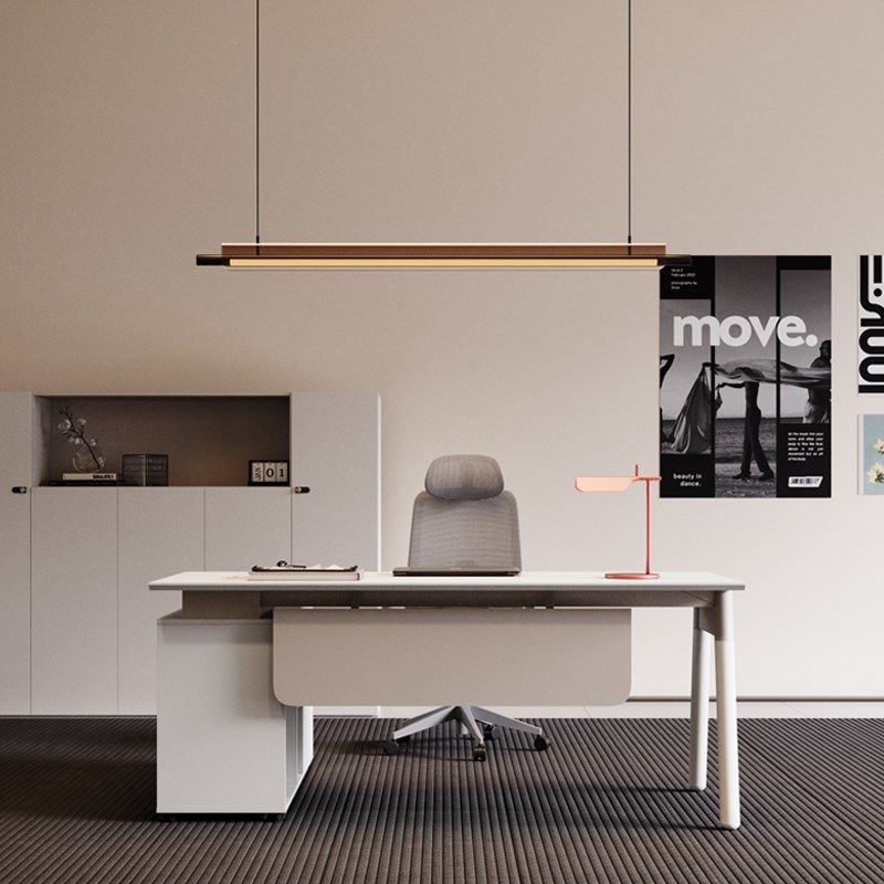 老板办公桌办公室简约现代女士单人白色小型经理主管1.4米1.6书桌