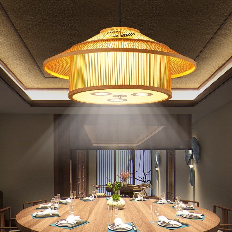 竹编灯笼火锅店包厢带吊灯饭店包间店铺民宿竹签创意灯具,家装灯饰光源,酒店/宴会厅/餐饮吊灯,淘宝优惠券,粉丝福利购,淘宝优惠卷