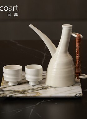 样板房间客厅田园风咖啡厅装饰展示柜软装布置美学陈列高级感