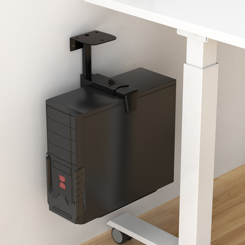 桌下机架台式电脑机箱托架悬挂式电脑机托架挂壁置物支架