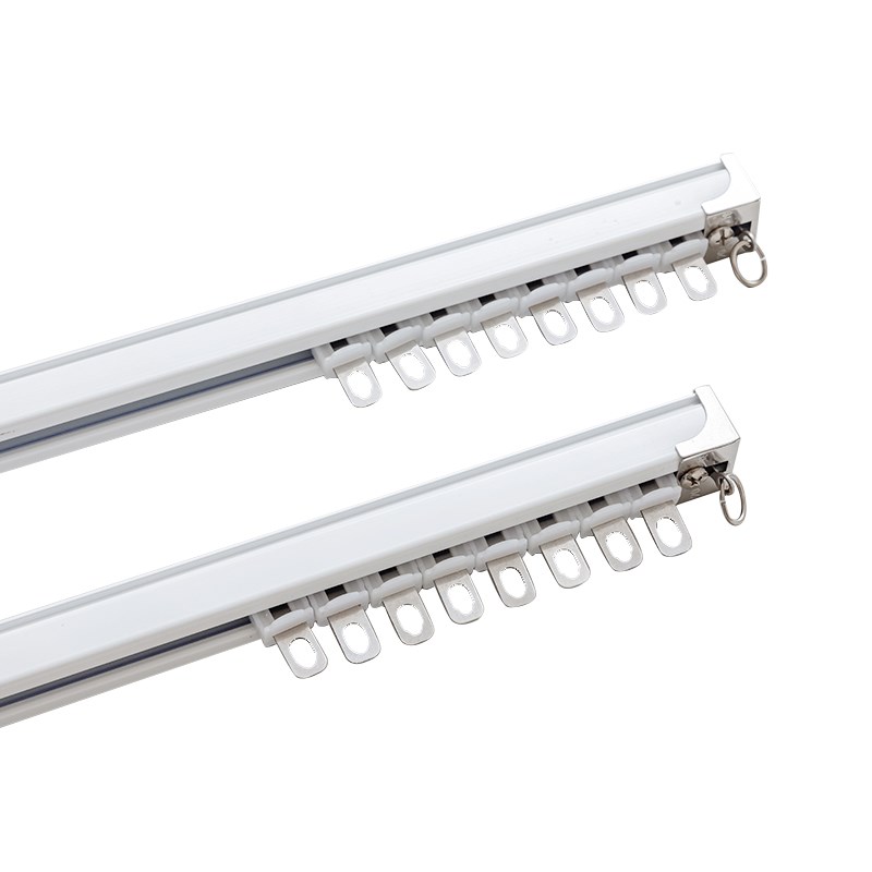 瑞玛家窗帘轨道纳米静音滑轨特厚铝合金直轨单轨轨侧装顶装滑道