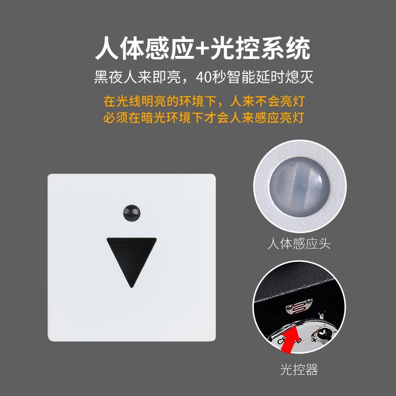 地脚灯体感应灯嵌入式影院台阶灯踢脚踏步地角灯过道灯