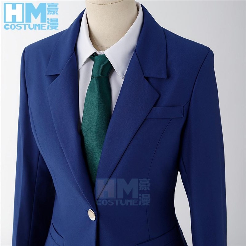 豪漫 毛利兰cos服 蓝色女士西服日常TR面料