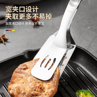 304不锈钢夹子食品夹煎牛排煎鱼铲夹烤肉烧烤食物夹厨房防烫