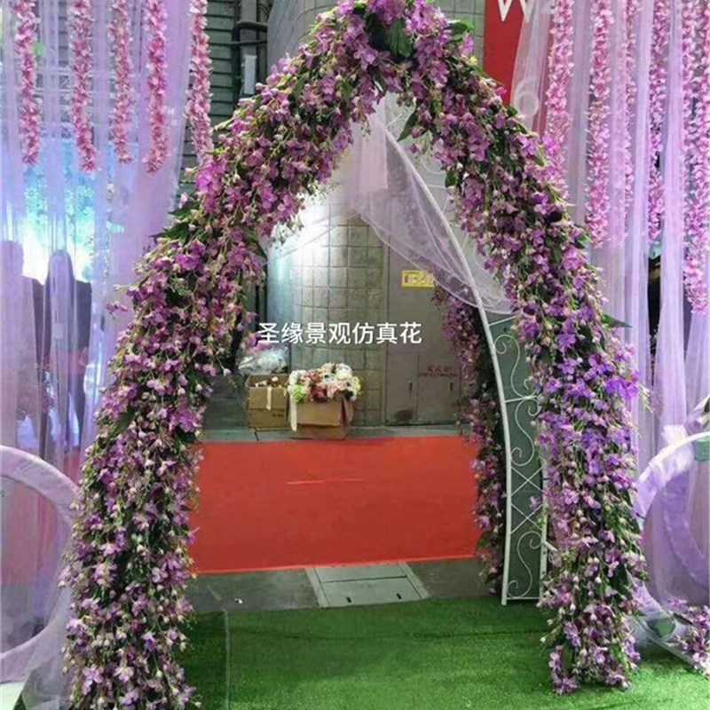 婚庆花门装饰花拱门玫瑰花假花装饰花门开业花门幸福门 舞台道具
