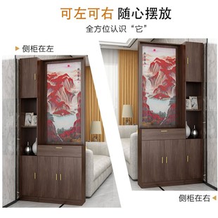 柜一体置物架正对大门 进门入户客厅隔断柜现代简约屏风玄关柜鞋