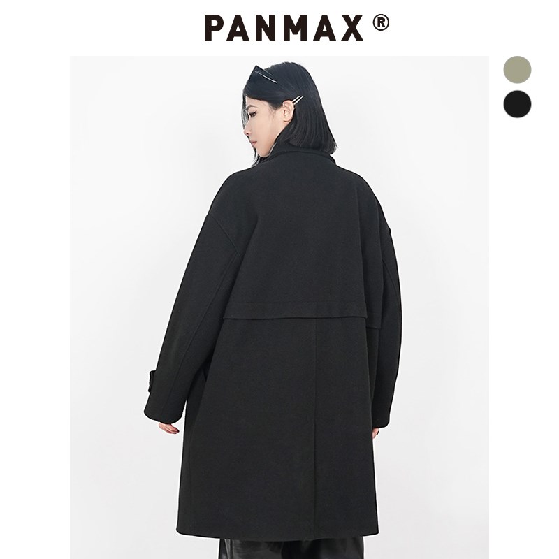 PANMAX大码男装厚款防呢大衣便装气质设计款DD-DL0801