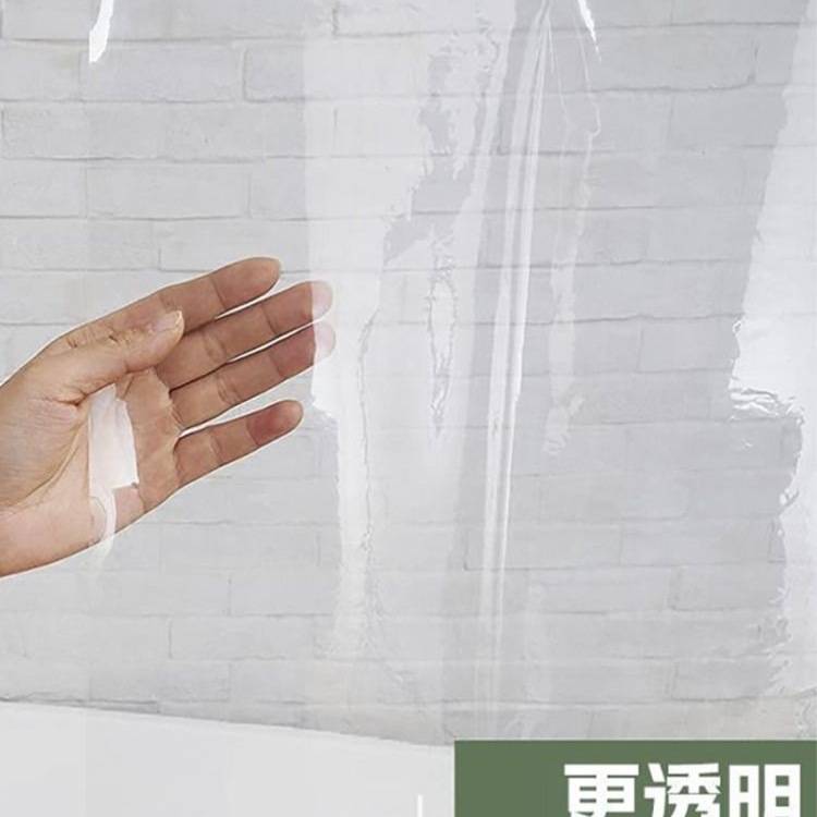 透明塑料浴帘厨房隔断帘门帘防水防油烟遮挡帘挡水帘浴室伸缩冷气