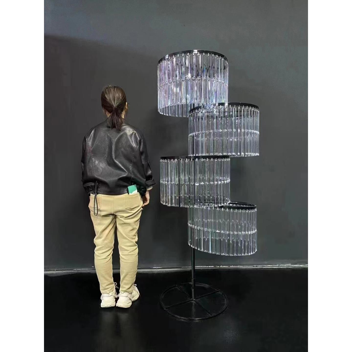 韩式亚克力水晶珠帘昭华路引婚礼堂宴会厅欧铁艺韶华摆件婚庆道具