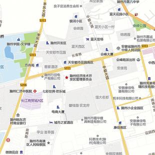 2024新款滁州市地图贴图办公室挂图高清防水墙壁贴超大装饰画定制
