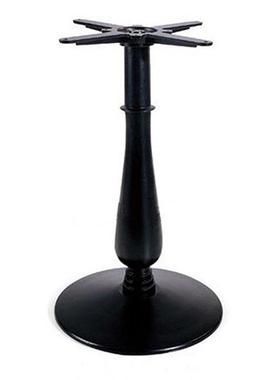 欧式复古铸铁桌脚创意桌子桌架餐桌脚圆形底盘承重异形花瓶柱桌脚