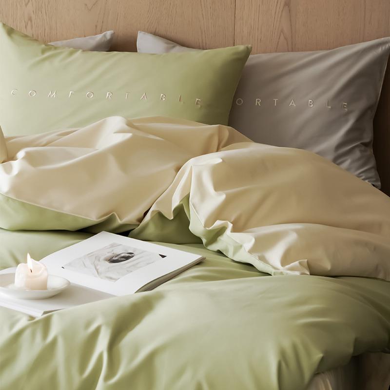 棉被套刺绣床笠全棉秋冬四件套纯磨毛床上用品加厚保暖长绒棉床单