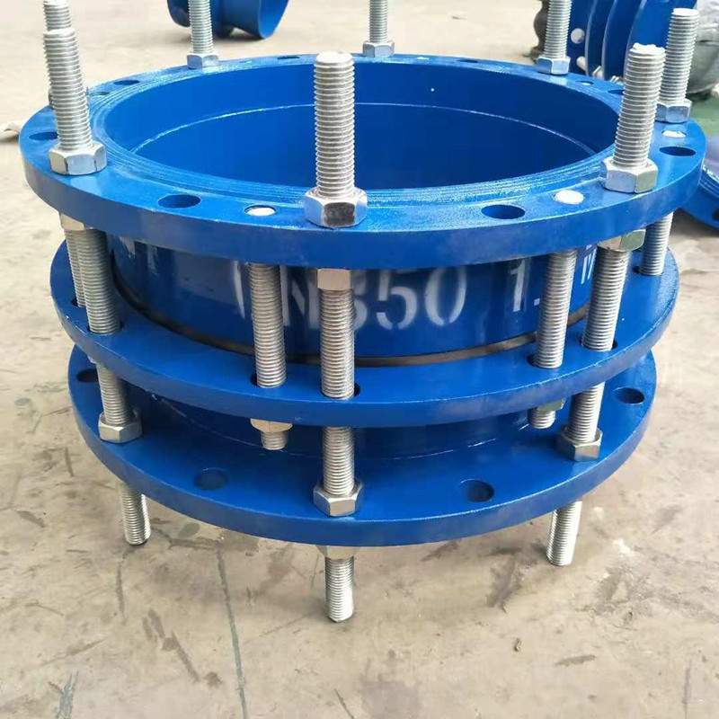 防拉脱管道限位伸缩节dn500 400 水厂用大口径传力双法兰传力接头