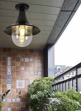 K8户外花园庭院防水led吸顶灯葡萄架凉亭美式复古室外阳台门口顶