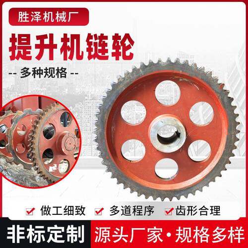 矿用单双排45#钢制NE/TH提升机链轮刮板机输送机链轮总成
