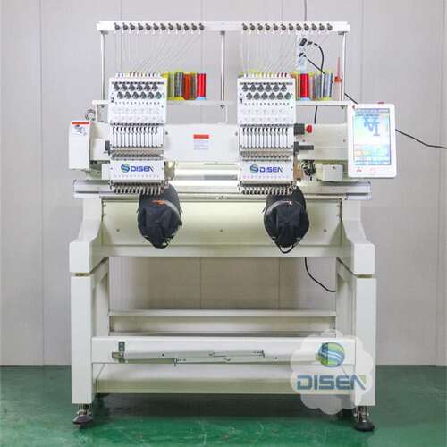 全自动双头电脑绣花机 小型商用刺绣机帽绣机 Embroidery Machine
