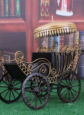 新品复古怀旧工艺品摆件铁皮老爷车模型家居装饰品