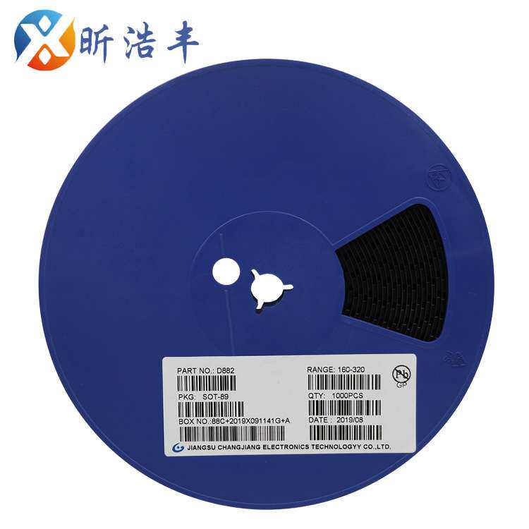 D882 SOT-89贴片三极管2SD882 功放三极管大芯片3A 30V NPN晶体管