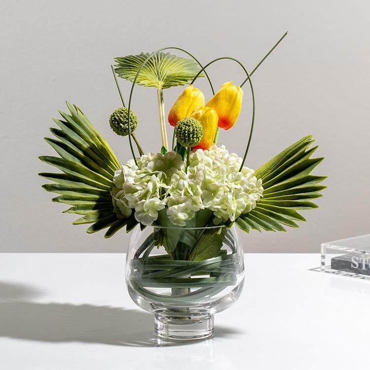 新中式玻璃插花器会客室办公室茶几仿真花摆件,畜牧/养殖物资,畜牧/养殖器械,淘宝优惠券,粉丝福利购,淘宝优惠卷