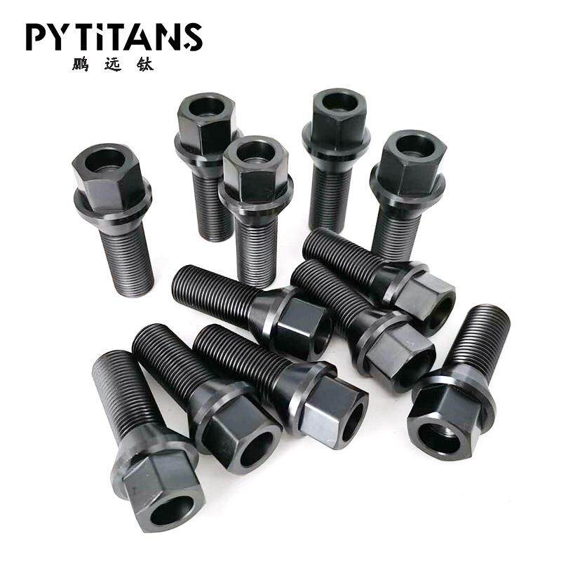 奔驰BMW车用钛合金螺栓汽车轮毂螺丝黑色