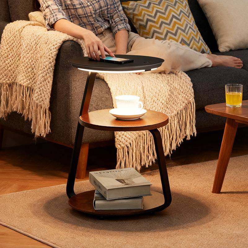 落地灯客厅沙发卧室无线充电创意置物架设计感床头柜一体茶几台灯,特色手工艺,其他特色工艺品,淘宝优惠券,粉丝福利购,淘宝优惠卷