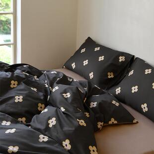 复古印花床单被套全棉四件套100纯棉四季可用薄款面料床上套件