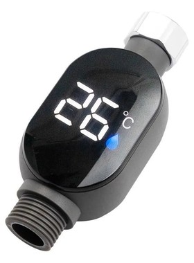 花洒通用水温计婴儿洗澡儿童沐浴控温器家用可视LEDW水龙头温度表