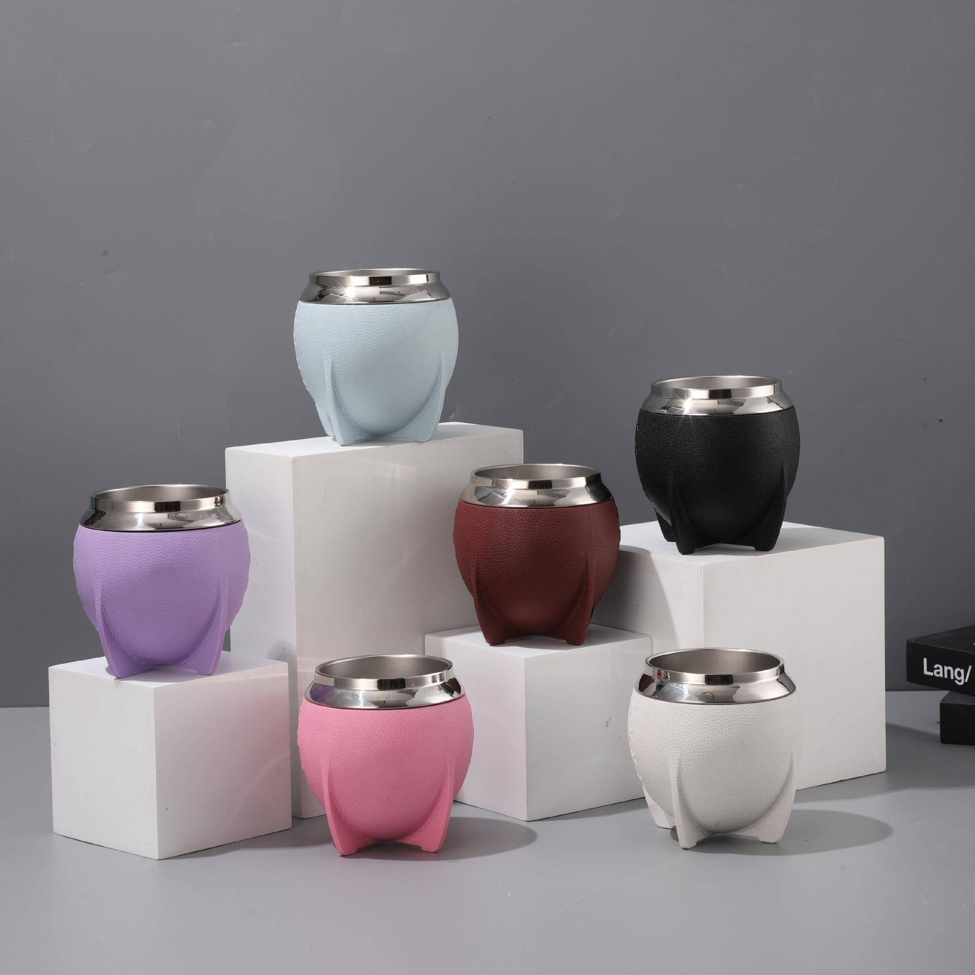 阿根钢廷南美品马岱杯304不新锈保真冷空双层杯保温杯便携咖bzs啡