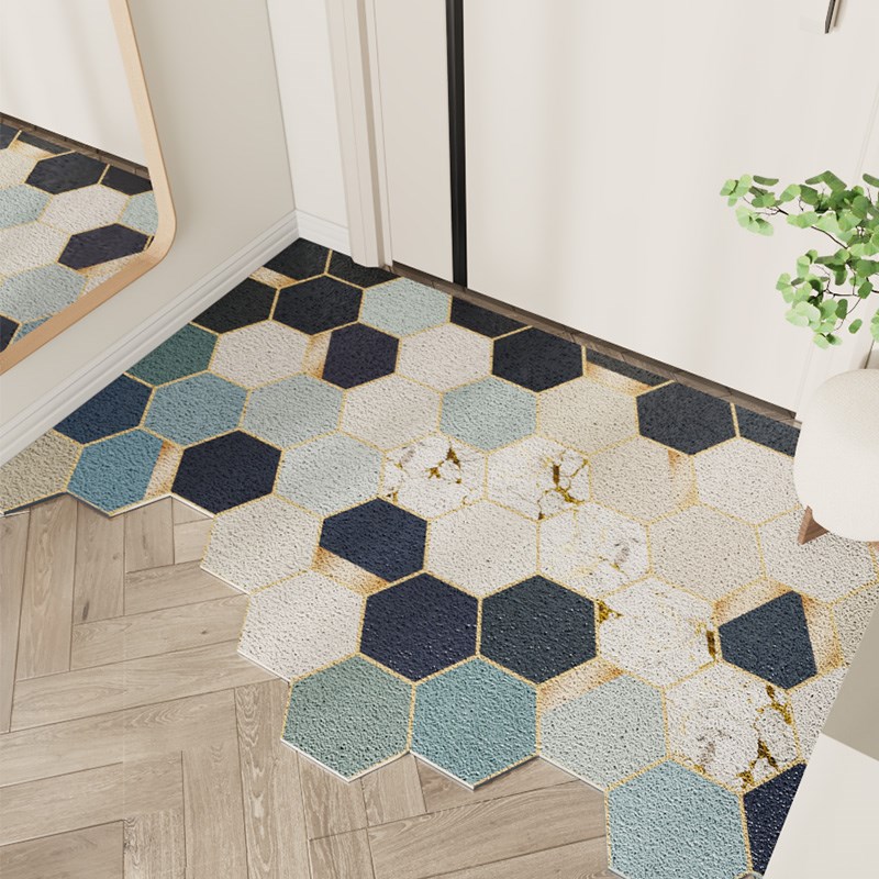 丝圈入户门地垫玄关门垫进门脚垫家用户外垫子大门口地毯可裁剪