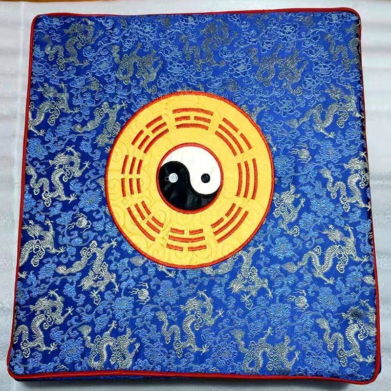 太极图蒲团拜垫方形跪拜磕头垫子打坐家用方禅修防滑加厚八卦坐垫