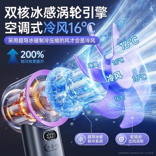 制冷风可携式 手持小电风扇2025年新款 随身小型迷你静音降温神器
