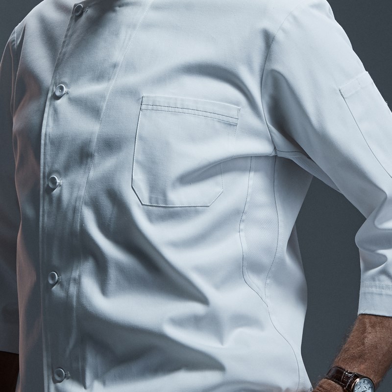 厨师工作服男春夏中国风七分袖酒店饭店餐饮烘焙店后厨厨师服长袖