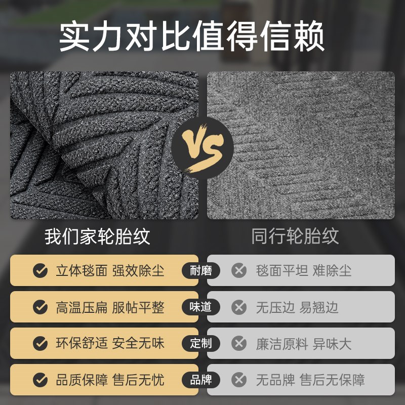定制logo防滑入户门脚垫子酒店公司门口商用迎宾地垫加厚除尘地毯