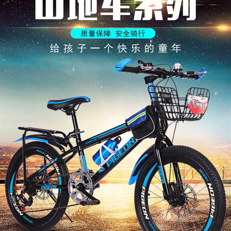 山地车儿童6一12小童自行车4岁3一6岁H两轮女款学生高中10一15男