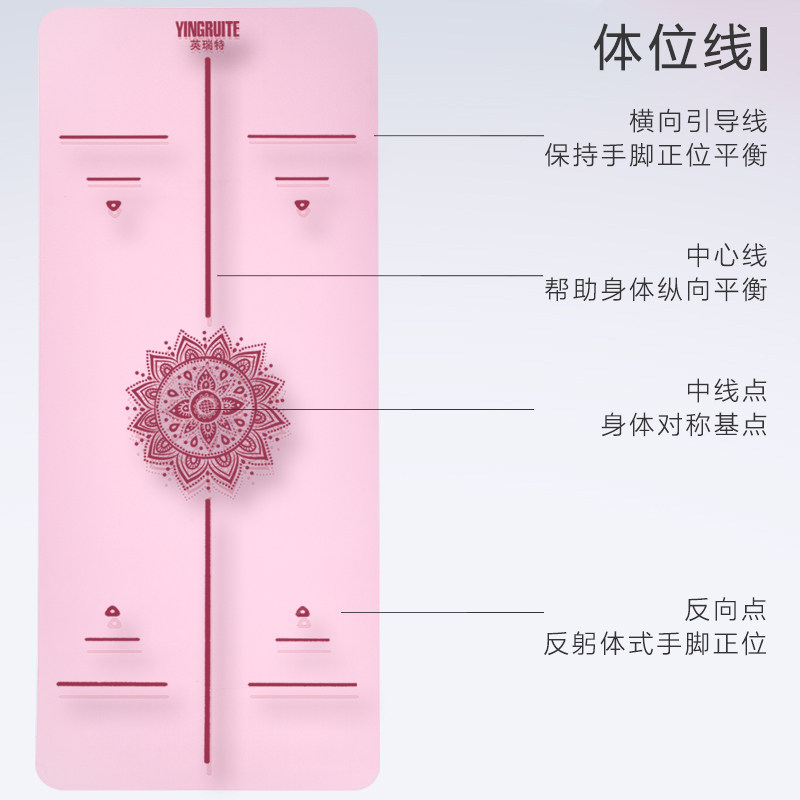 瑜伽垫女生加厚加宽加长防滑健身垫子环保无味舞蹈瑜珈垫家用