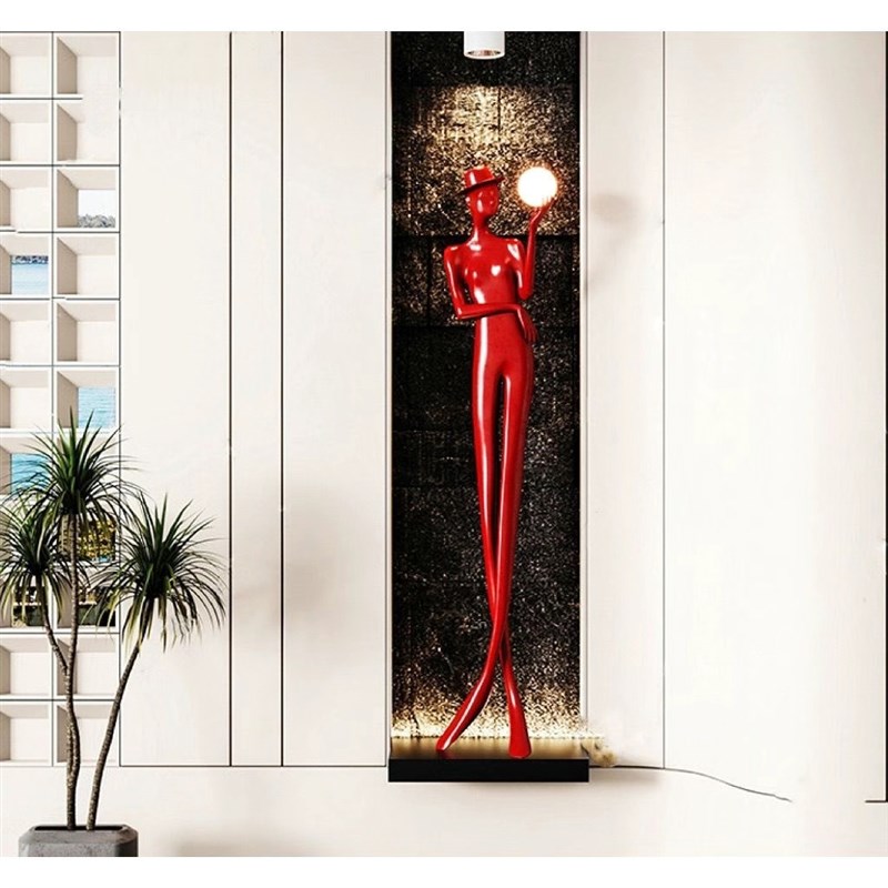 抽象大型落地人像雕塑装饰大摆件样板间软装看书人物雕塑艺术品