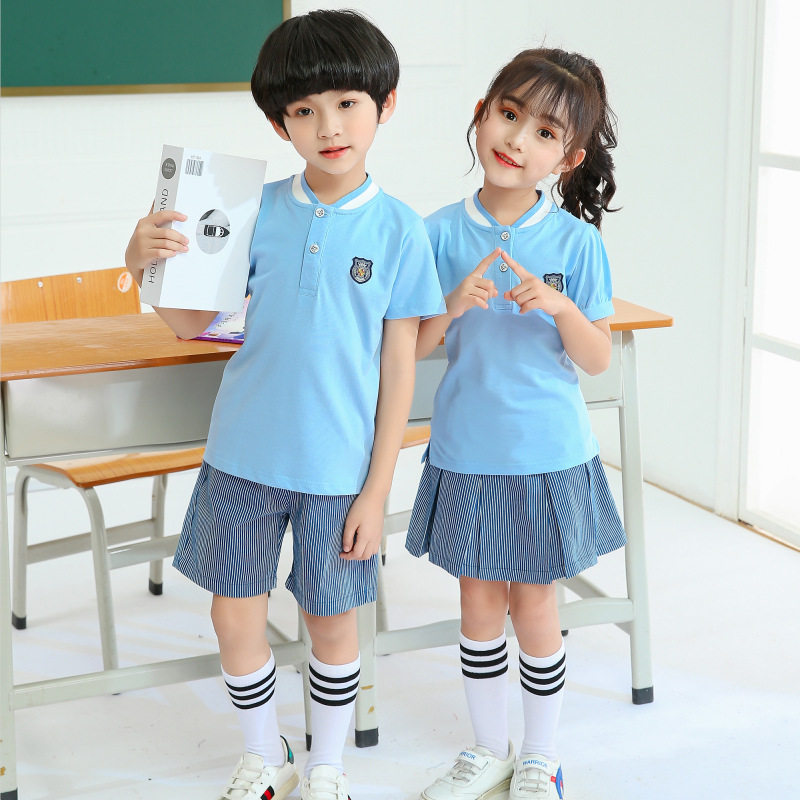 夏季新款幼儿园园服学院风韩版儿童毕业服夏季班服套装小学生校服