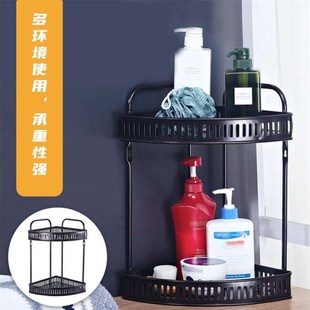 台面三角置物架壁挂厨房免打孔卫生间收纳架子浴室大号墙角三角架