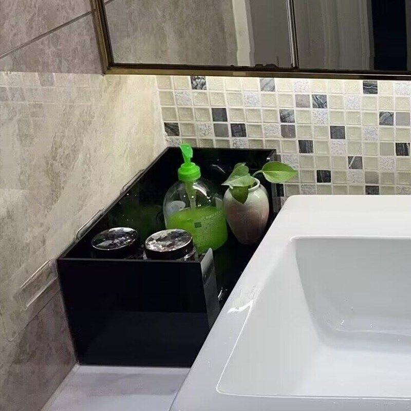 小台面洗漱台卫生间化妆品收纳盒亚克力大容量可叠加护肤品置物架,收纳整理,桌面收纳盒,淘宝优惠券,粉丝福利购,淘宝优惠卷