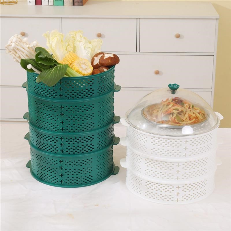 新镂空菜罩剩菜多层洗菜篮饭罩家用餐桌罩遮尘防蚊蝇剩菜收纳神器