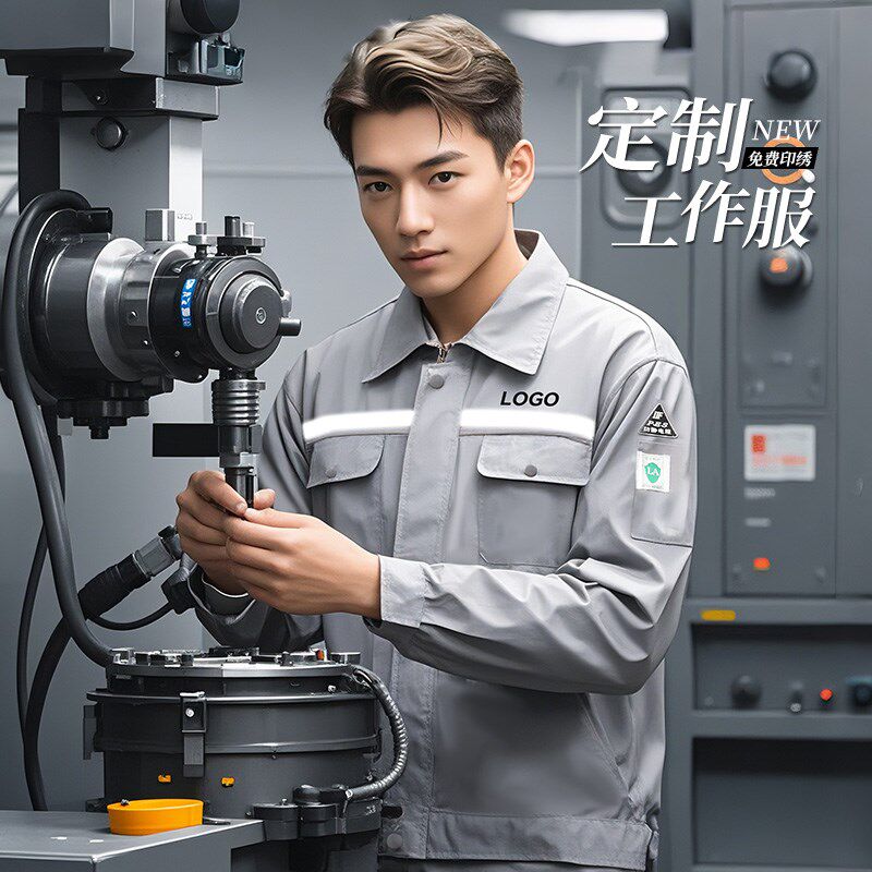 防静电反光条工作服定制长袖夏季B车间机械电器维修安装劳保服套