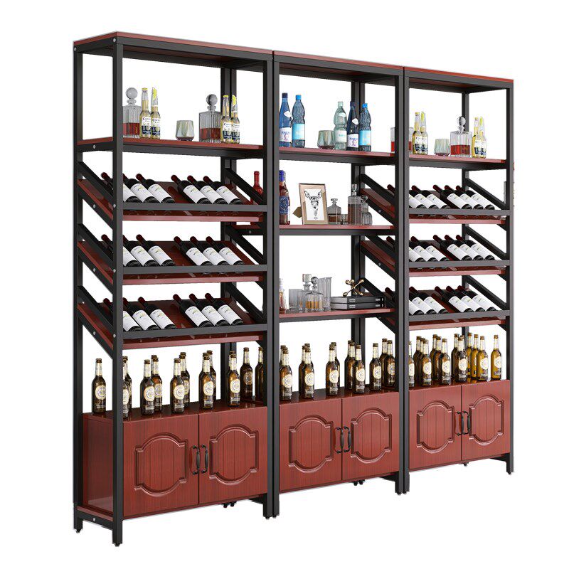 红酒柜展示架酒吧酒架酒柜靠墙商用葡萄酒庄展示柜啤酒货柜陈列柜
