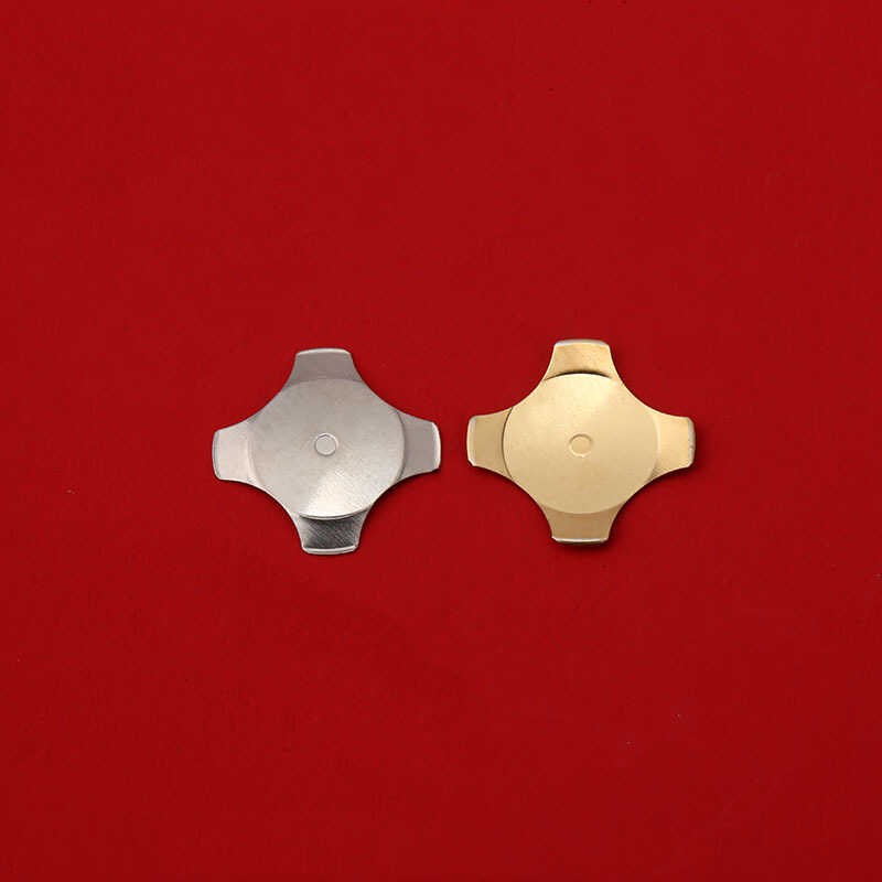 椭圆形7.6*8.9锅仔片 不锈钢按键开关薄膜开关十字形锅仔片