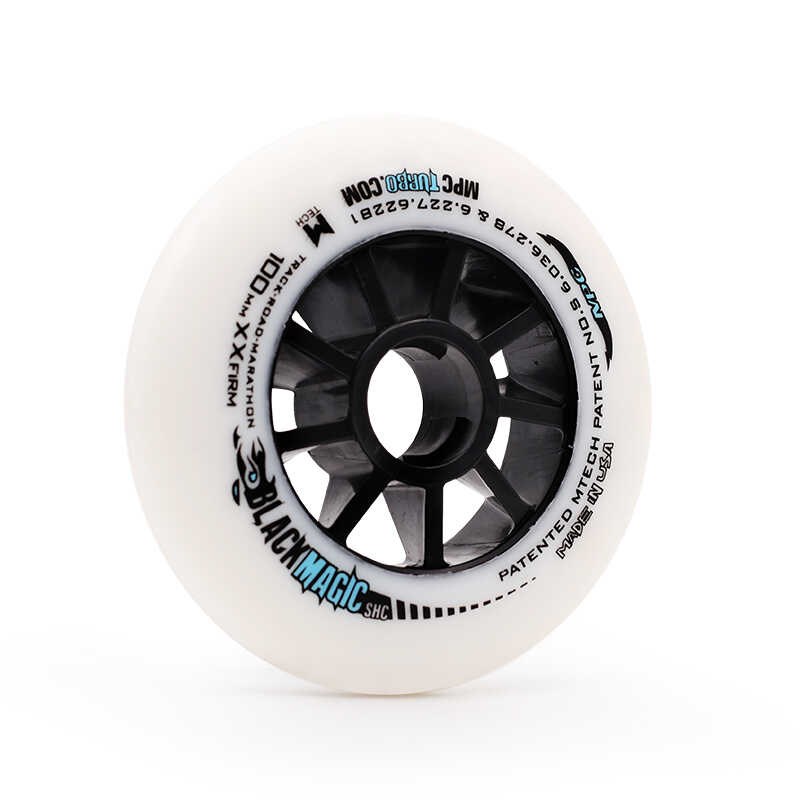 轮滑高弹PU轮子溜冰鞋旱冰鞋直排轮刷街速滑轮90/100/110/125