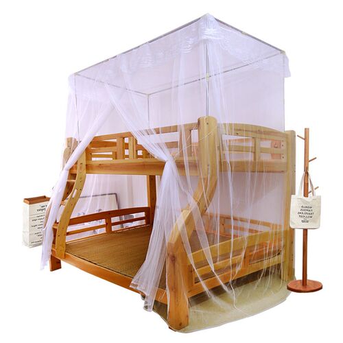 子母床蚊帐1f.5米学生宿舍上下铺1.2M高低双层床连一体落地公主风