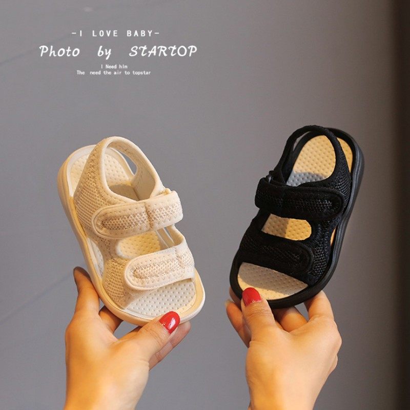 夏季男童女宝宝布凉鞋子夏款婴儿学步软底0-1-2一3岁半幼儿小童鞋