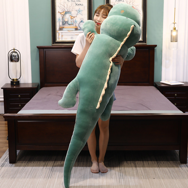 公仔陪你睡抱枕恐龙毛绒玩具熊侧睡觉夹腿可爱玩偶女生床上长条枕
