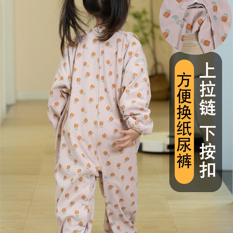 婴儿爬爬服女宝宝爬行服连体爬服公主哈衣外出爬行罩衣防水防脏