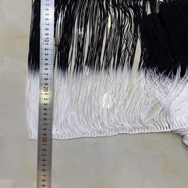 服装辅料 窗帘吊染渐变色双色流K苏家具配饰加宽蕾丝边