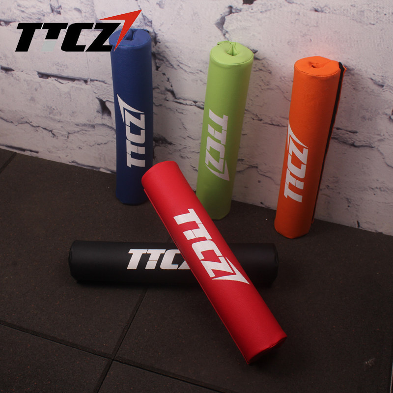 TTCZ健身泡沫肩膀护垫深蹲护颈杠铃套护肩垫PU皮革杠铃套吸汗防滑